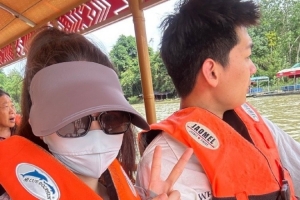 嗦粉！王欣瑞晒游玩南宁的照片：和爱的人吃吃吃喝喝喝玩玩玩