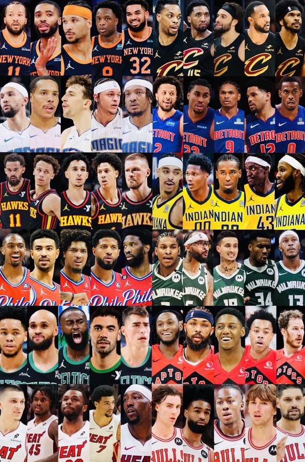 诸强争霸💪你看好哪一支？美媒晒下赛季东部各队预估首发